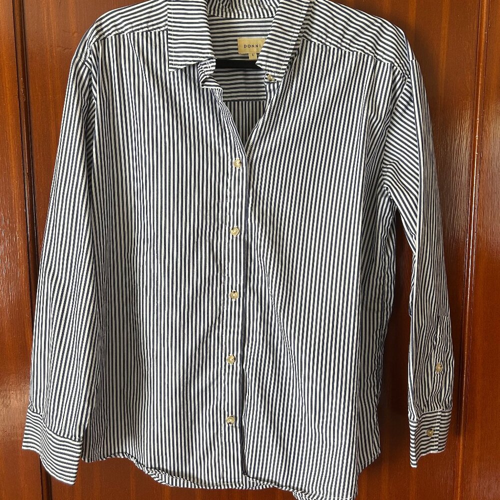 DONNI. - The Pop Shirt - Navy Stripe